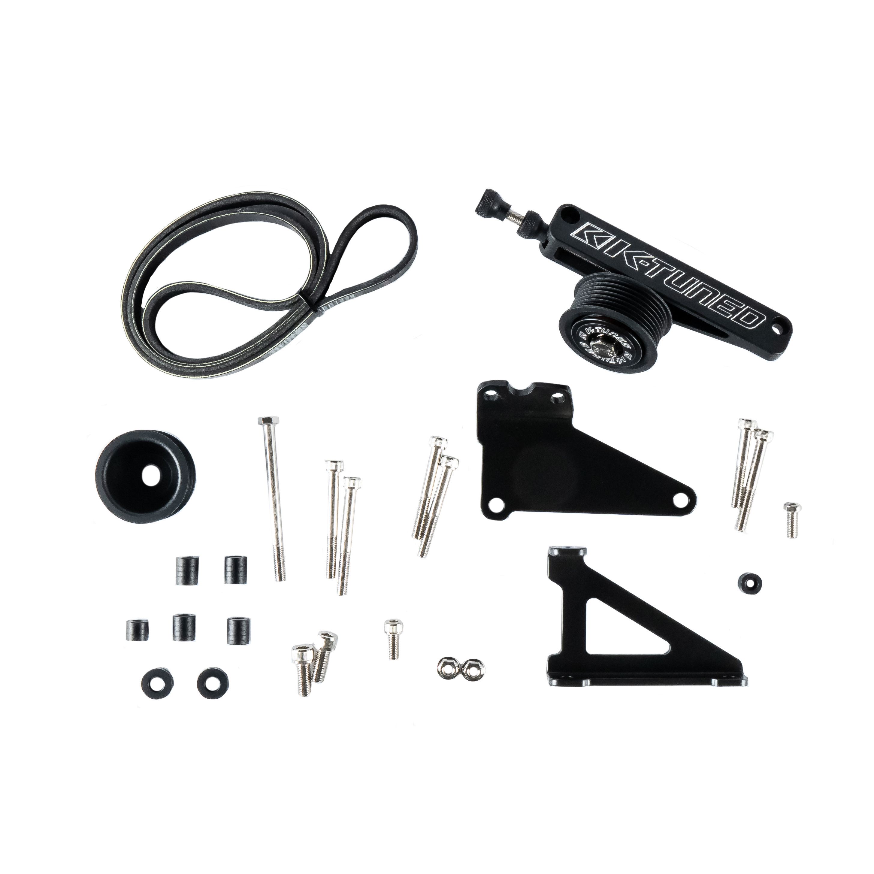 K-Tuned K-Series Black A/C and P/S Elimination Kit